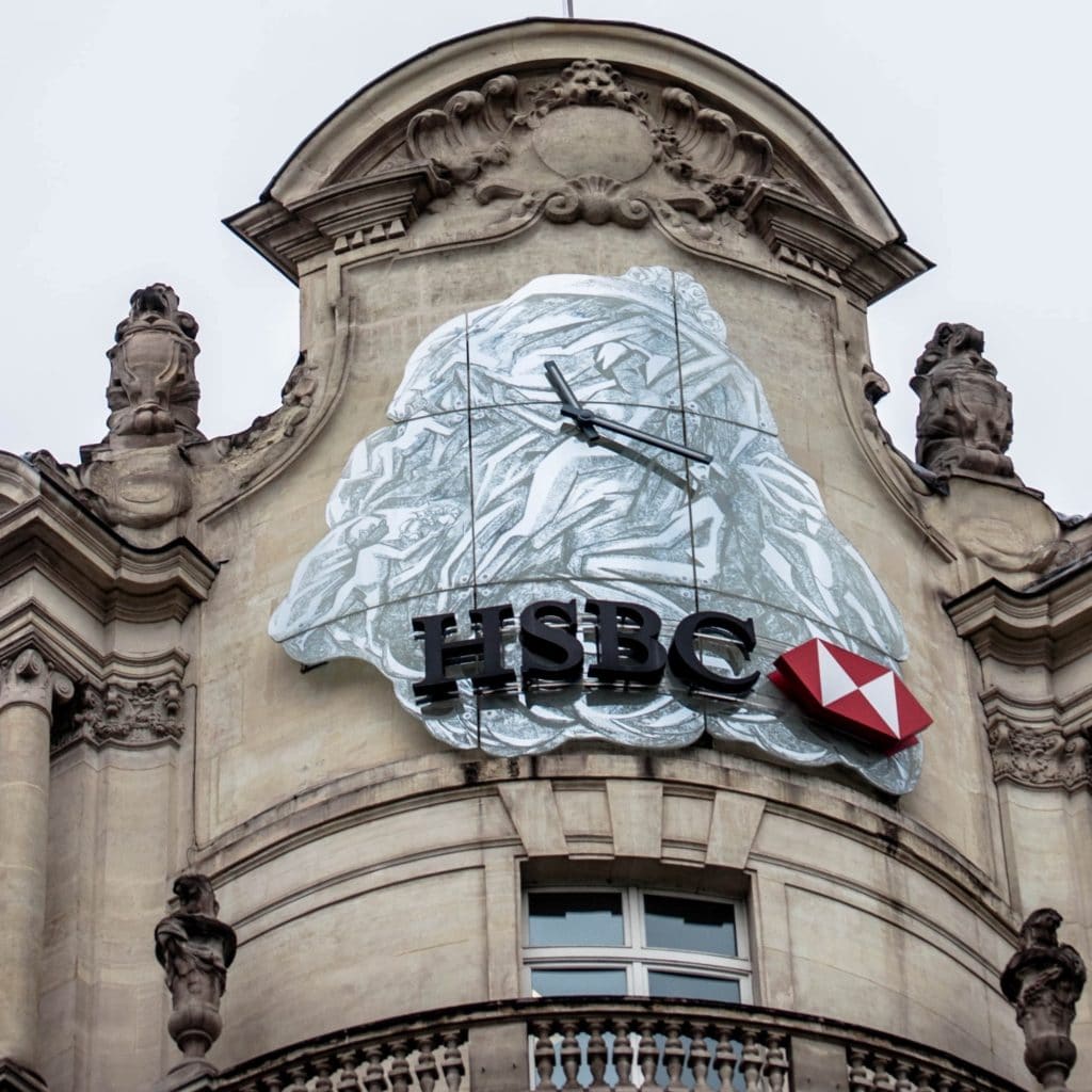 image of HSBC France clock tower in post on the process of opening a French bank account. Photo by Sophie Vinetlouis on Unsplash